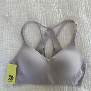 NWT "All In Motion" Light Support Sport Bra Size XS - Light Gray